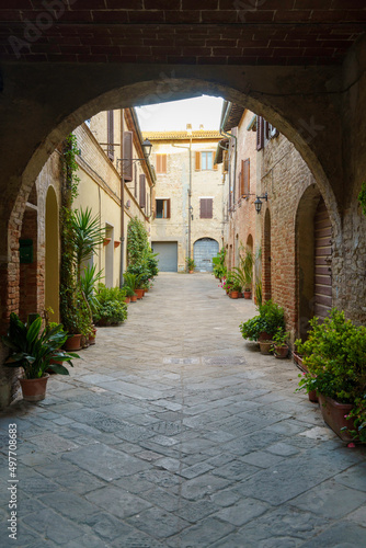 Buonconvento, medieval city in Siena province