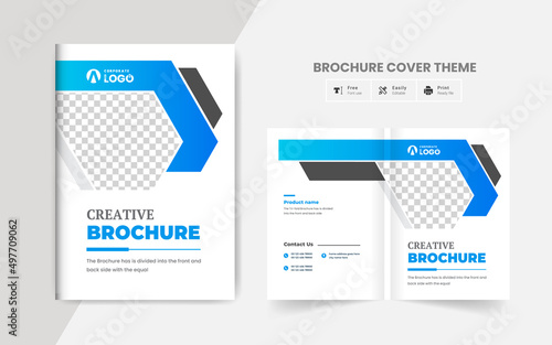 Corporate company profile business brochure template layout creative and clean annul report professional business brochure template design fully editable
