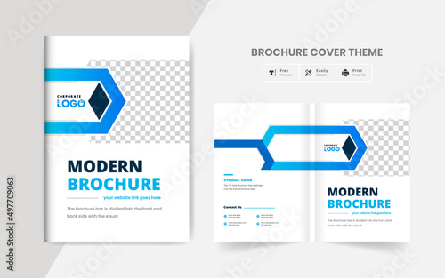 Corporate company profile business brochure template layout creative and clean annul report professional business brochure template design fully editable