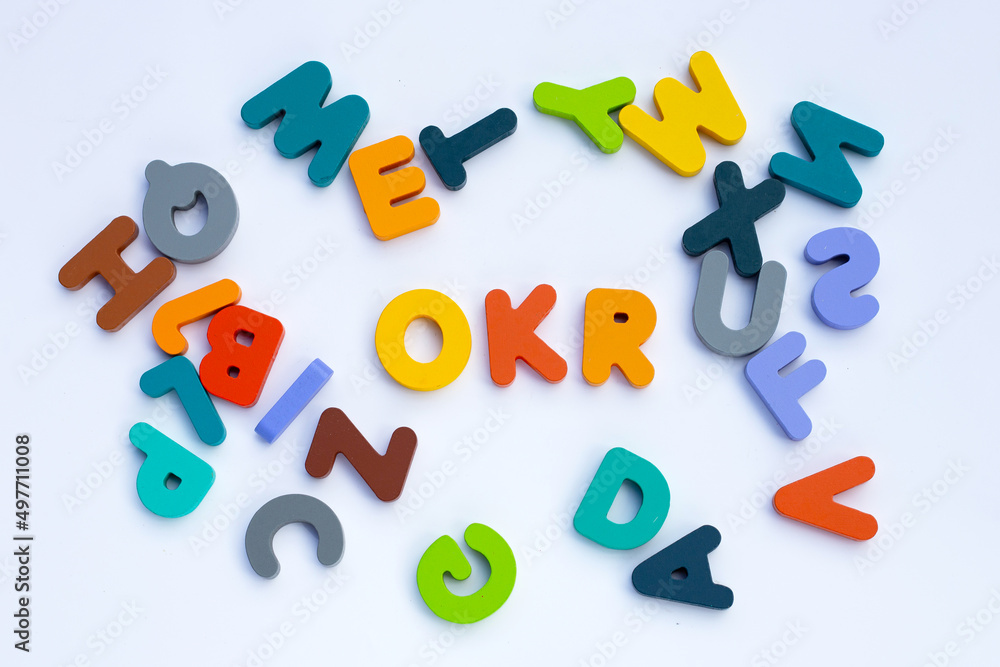 Obraz premium OKR or Objective Key Results