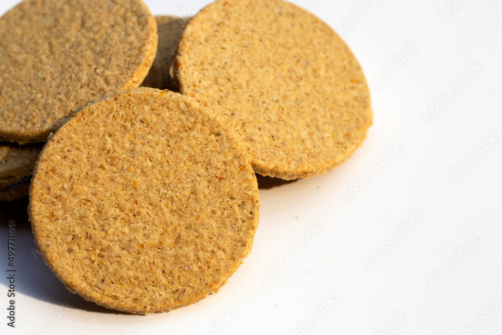 Oatcakes on a white background. Oatcakes on a white background.