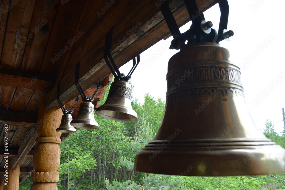 Obraz premium Orthodox Church of St. Nicholas in the village of Uktur of the Khabarovsk Territory