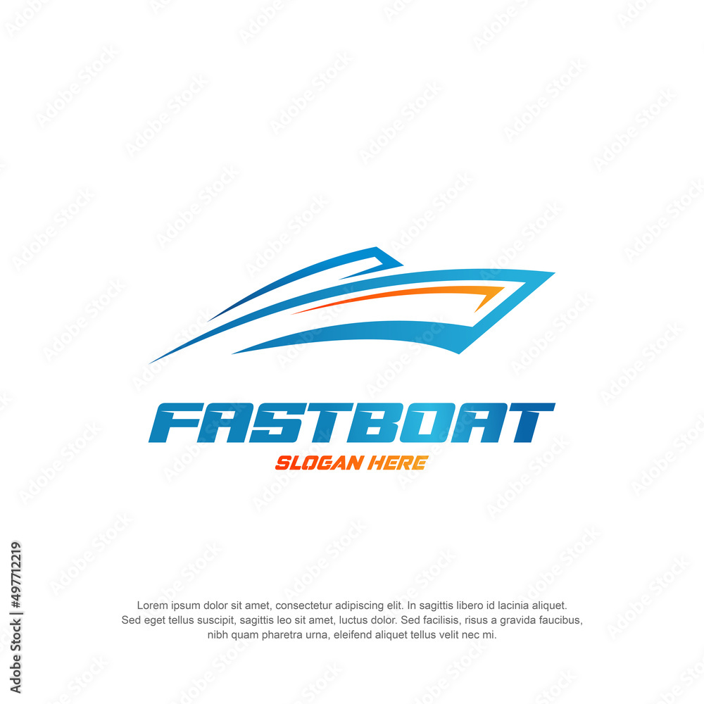 fastboat logo modern concept premium vector fastboat logo modern concept premium vector