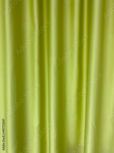 Curtain with folds close-up