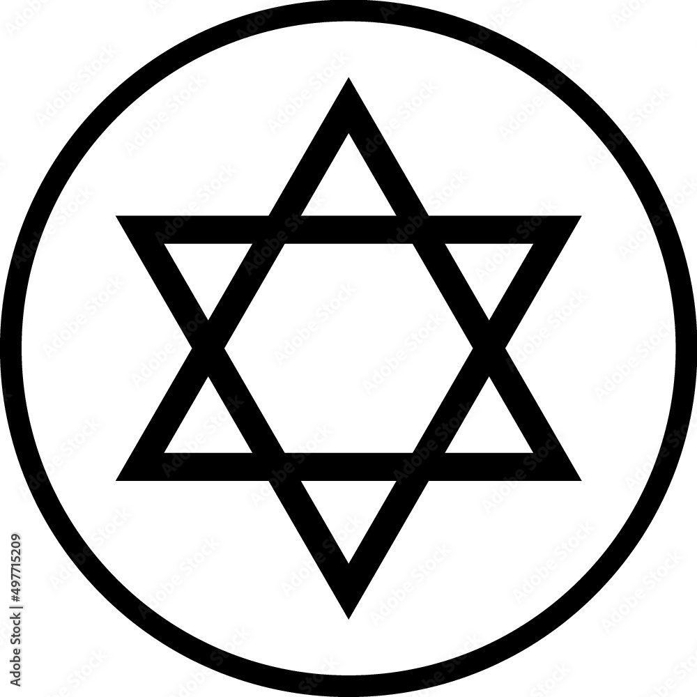 Star of David symbol of Israel. Vector icon Star of David symbol of Israel. Vector icon