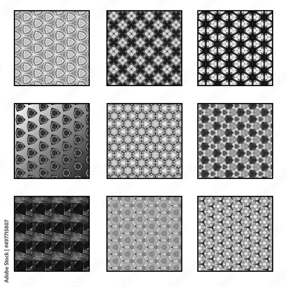 Charcoal Pattern Set - All the patterns capture from the original artwork 'Charcoal'.   I chose patterns which revealed the charcoal marks.  