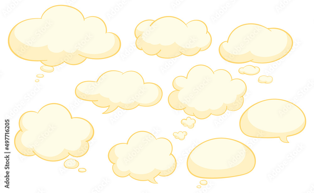 Obraz premium Speech bubble templates on white background