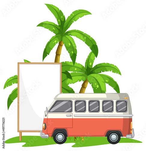 Isolated wooden banner with holiday theme