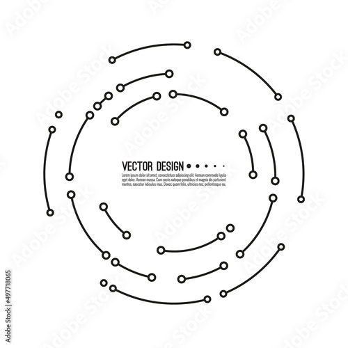 Abstract circle banner