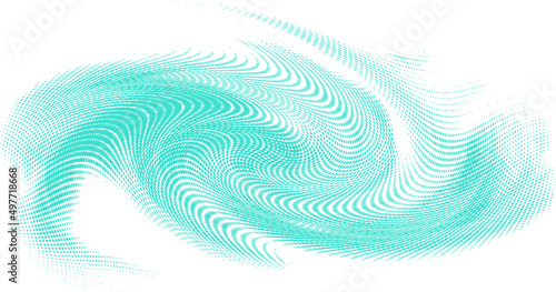 Point vector swirling cloud or wave. Use for emblems, symbols, as a halftone changing background.