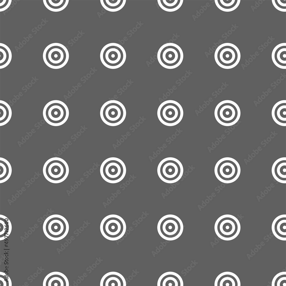 Vector illustration. Geometric seamless pattern. Solid dots and rhombus-shaped linear circles. Spotted gray and white background. Simple monochrome abstract pattern. Vector illustration. Geometric seamless pattern. Solid dots and rhombus-shaped linear circles. Spotted gray and white background. Simple monochrome abstract pattern.