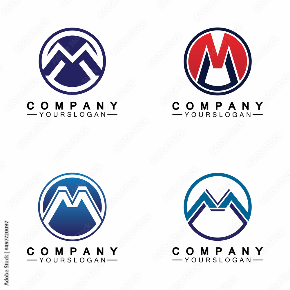 M Letter Logo Template M Letter Logo Template