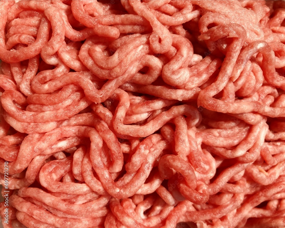 raw fresh minced meat close up raw fresh minced meat close up
