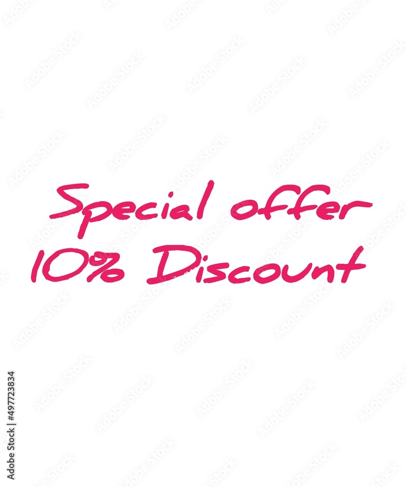 Special offer 10 percent discount icon business label sticker white background