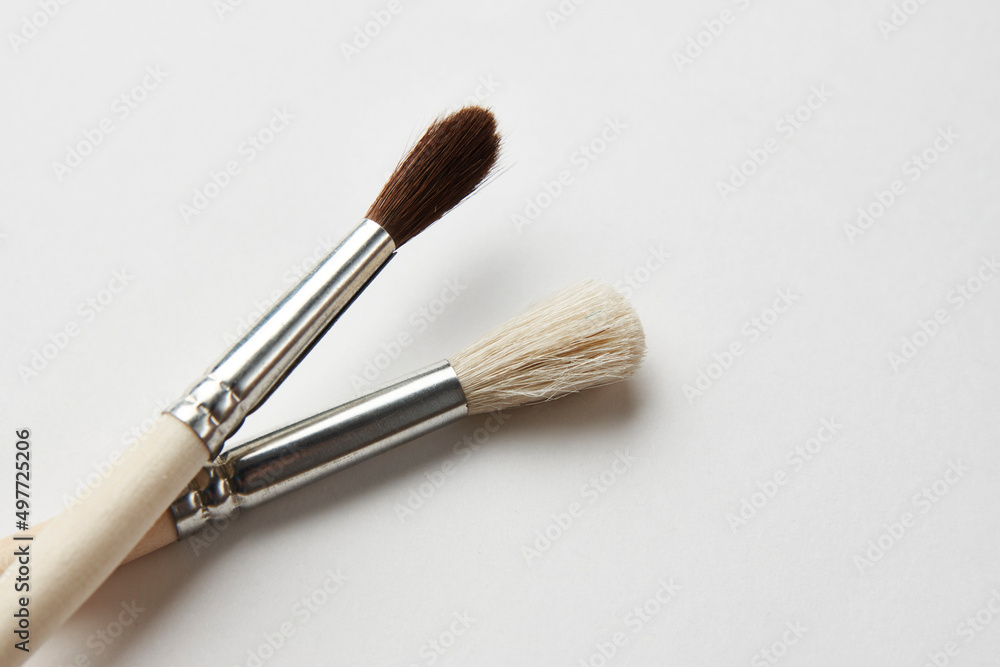 Paint brushes isolated on a white background Paint brushes isolated on a white background