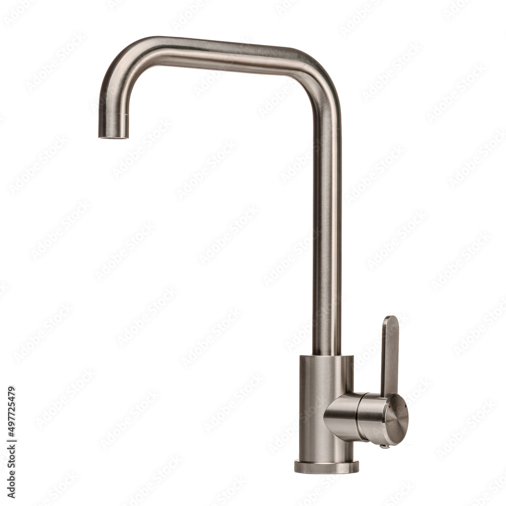 Water faucet on a white isolated background. Faucet for washbasin, kitchen, bathroom, shower. Water faucet on a white isolated background. Faucet for washbasin, kitchen, bathroom, shower.