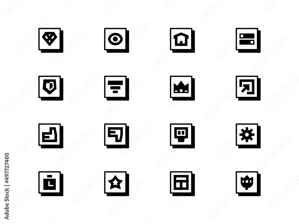 Neubrutalism Icons Set #4 Neubrutalism Icons Set #4