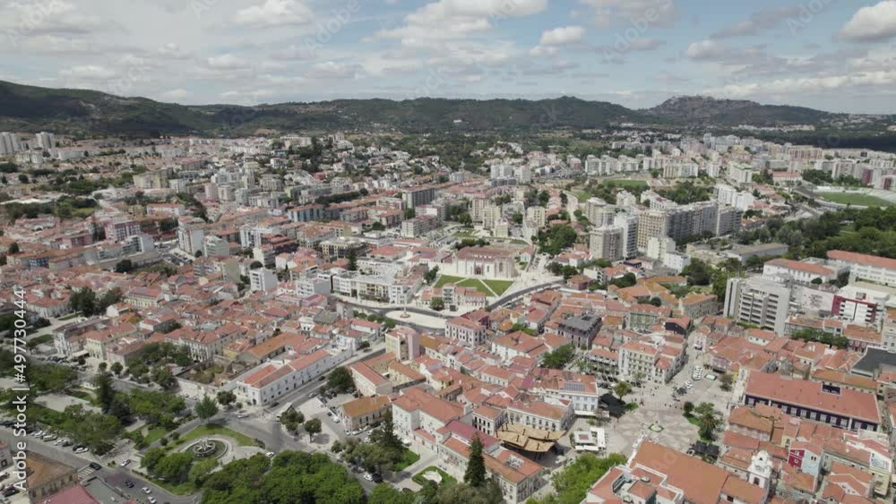 Aerial circular view over city of Setubal, Portugal. Real time
Aerial circular view over city of Setubal, Portugal. Real time