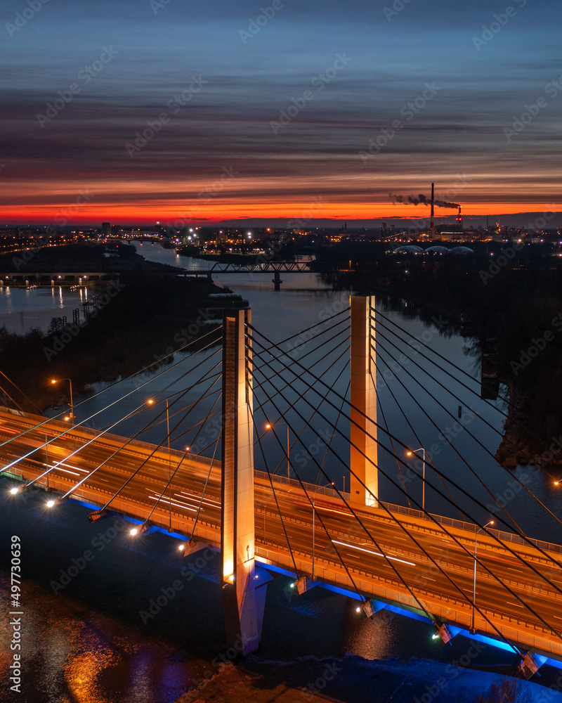 Most Milenijny we Wrocławiu, Polska, Poland - obrazy, fototapety, plakaty 