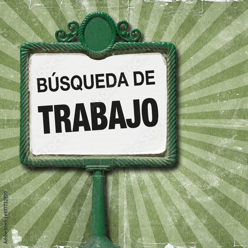 Panel de anuncios, vintage comic style, aviso de reclutamiento de personal. 