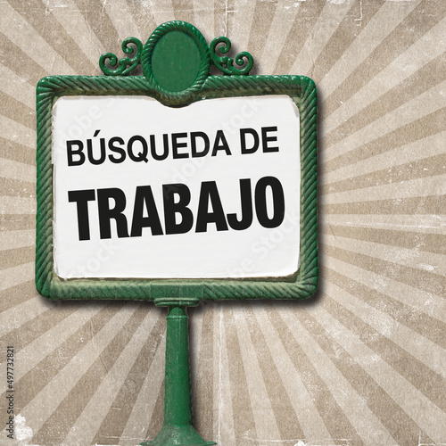 Panel de anuncios, vintage comic style, aviso de reclutamiento de personal. 