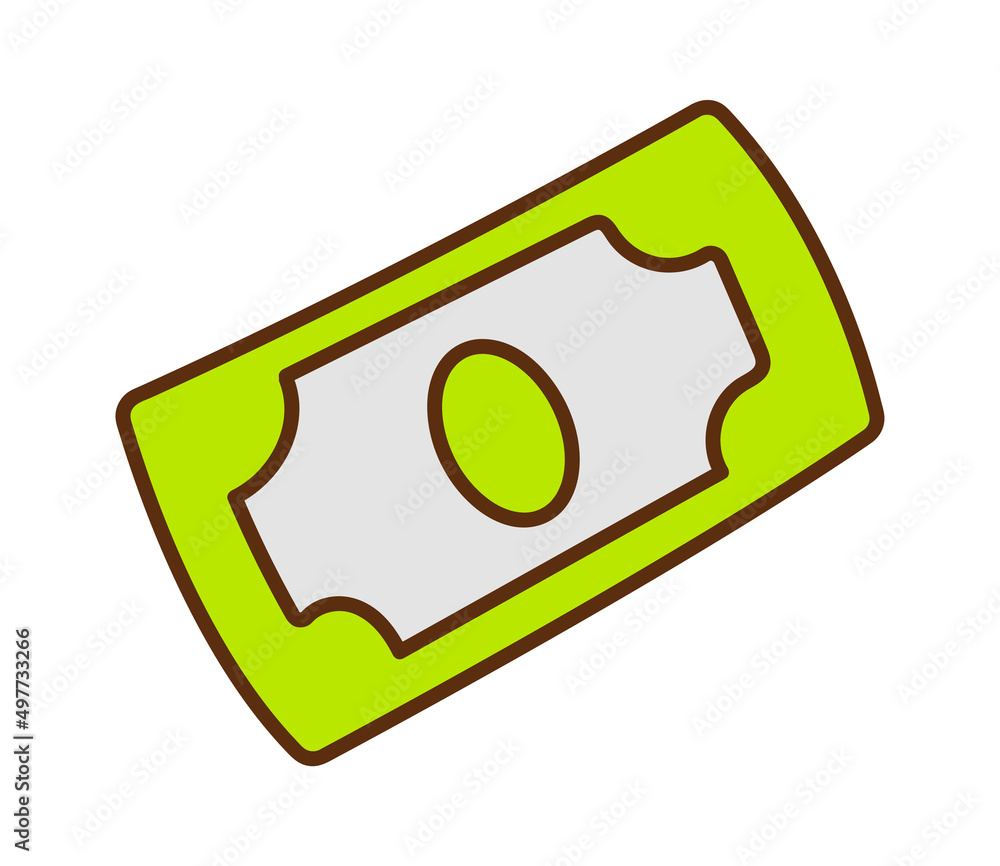 Fototapeta premium Banknote money icon. Vector illustration