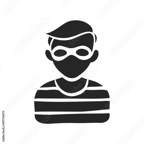 Hand drawn icon Burglar