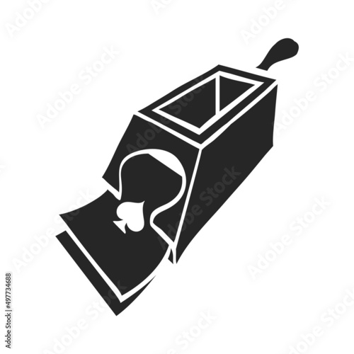Hand drawn icon Playing cards dispenser