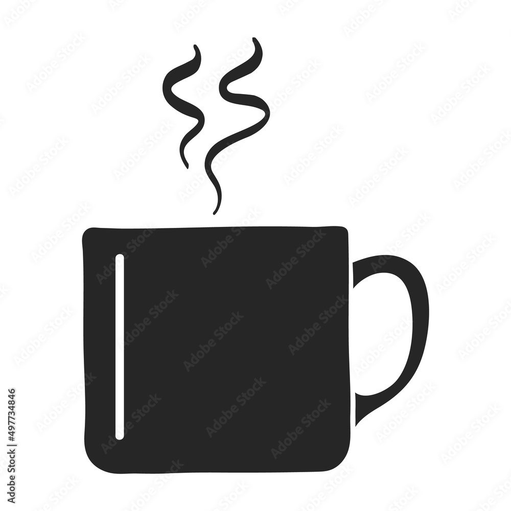 Hand drawn icon Coffee cup Hand drawn icon Coffee cup