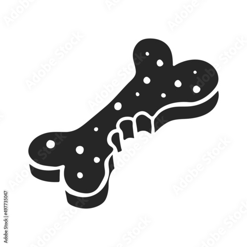 Hand drawn icon Dog food icon vector illustration