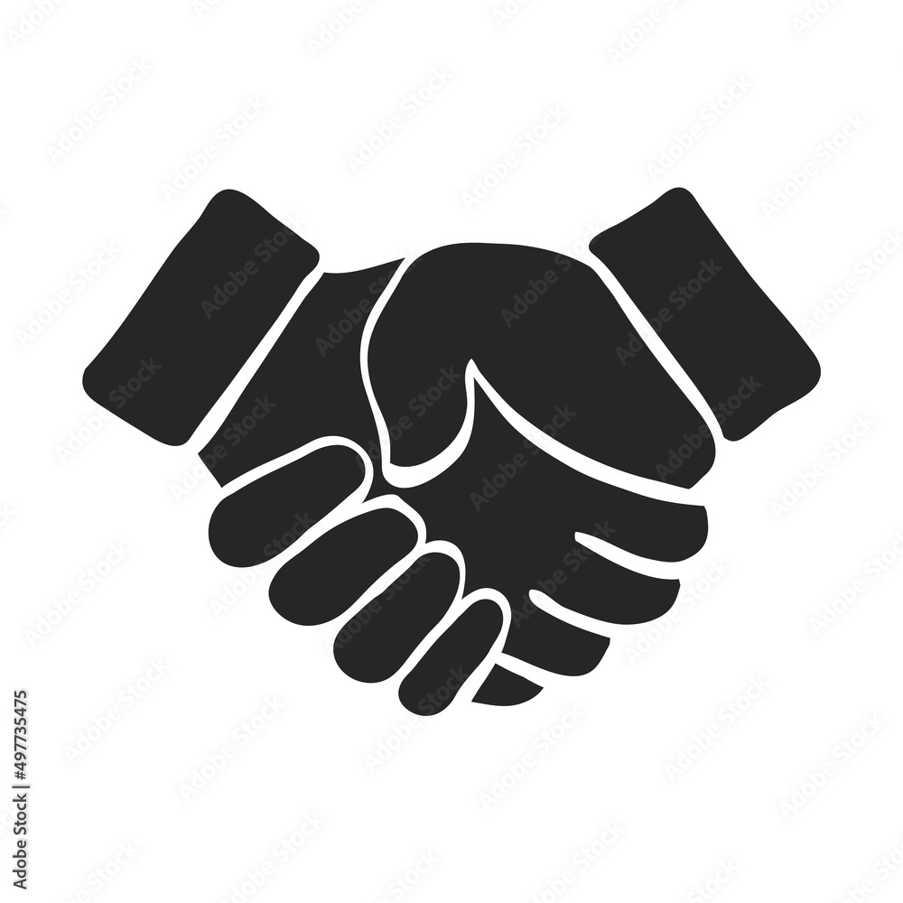 Hand drawn icon Handshake