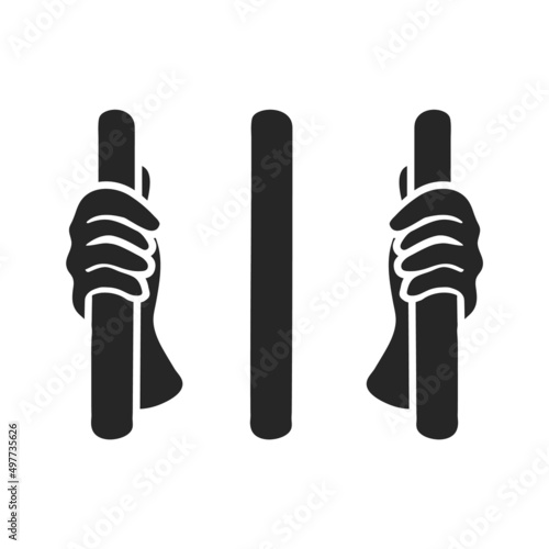 Hand drawn icon Hand holding bars