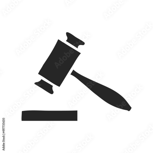 Hand drawn icon Wood hammer