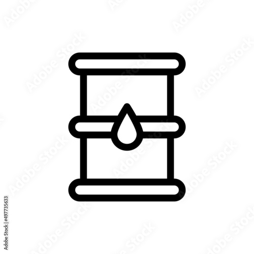 Set of black vector icons, isolated against white background. Flat illustration on a theme oil