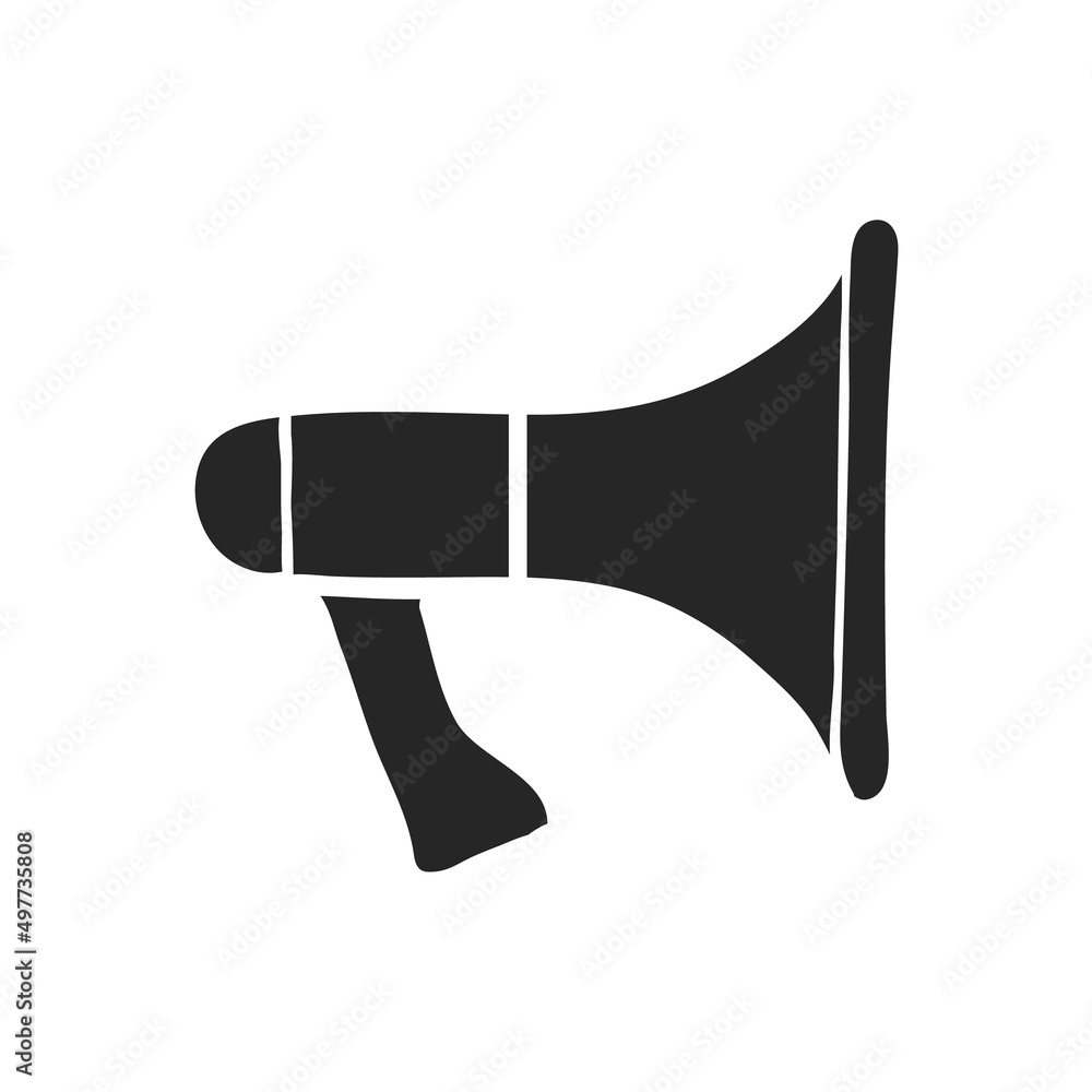 Hand drawn icon Megaphone Hand drawn icon Megaphone