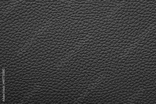 Close-up of a black leather and textured background.