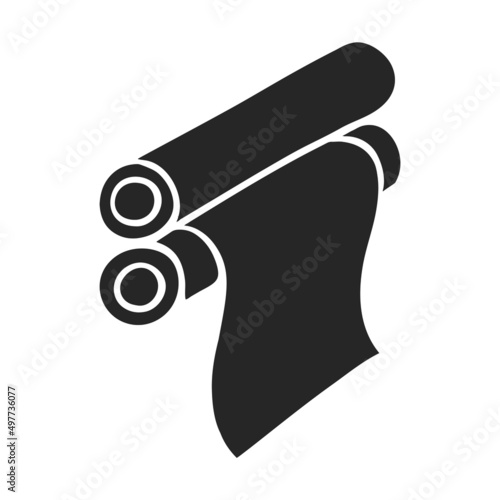 Hand drawn icon Printing roller icon in doodle sketch s vector illustration