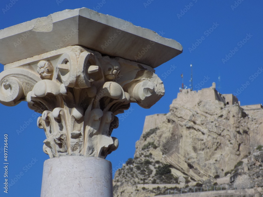 Obraz premium cañon castillo alacant 