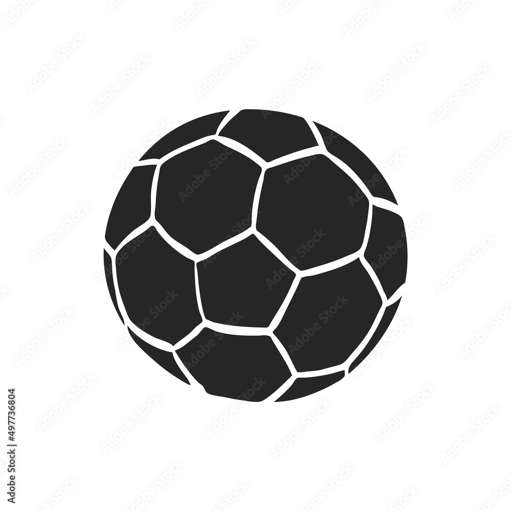 Fototapeta premium Hand drawn icon Soccer ball