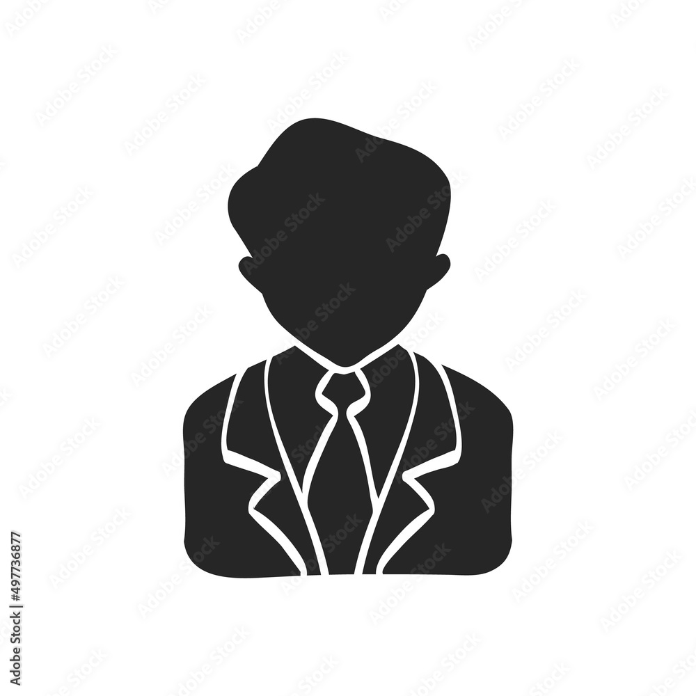 Hand drawn icon Businessman Hand drawn icon Businessman