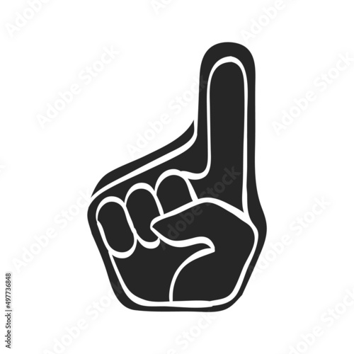 Hand drawn icon Foam glove