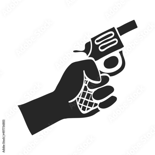 Hand drawn icon Starting gun