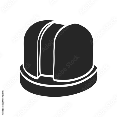 Hand drawn icon Earth telescope