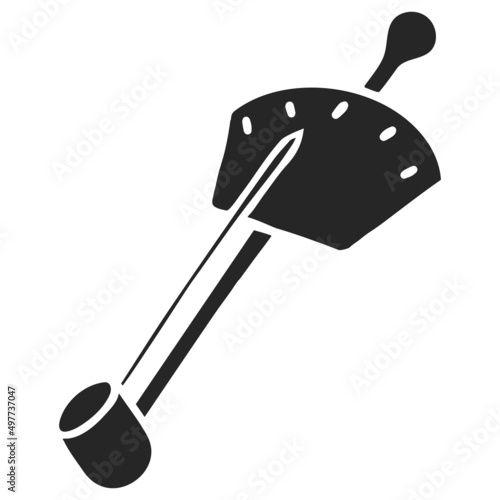Hand drawn icon Torque wrench icon vector illustration