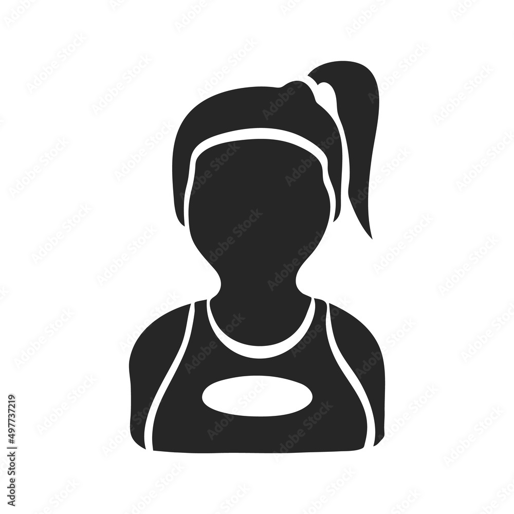 Hand drawn icon Girl avatar