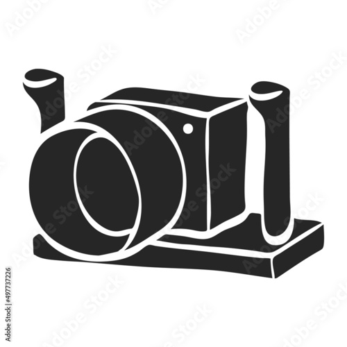 Hand drawn icon Underwater camera