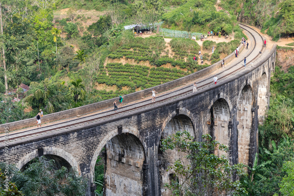 custom made wallpaper toronto digitalSri Lanka. Ella. The attraction is the nine-arch bridge (the bridge of nine arches).