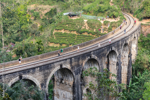 Sri Lanka. Ella. The attraction is the nine-arch bridge (the bridge of nine arches).
