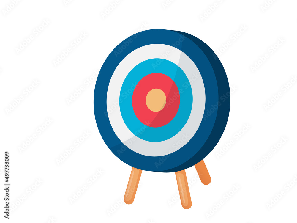 Target with arrow. Concept of business strategy and challenge failure. Target with arrow. Concept of business strategy and challenge failure.