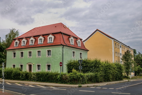 Fototapeta Naklejka Na Ścianę i Meble -  niesky, deutschland - bunte wohnhäuser 